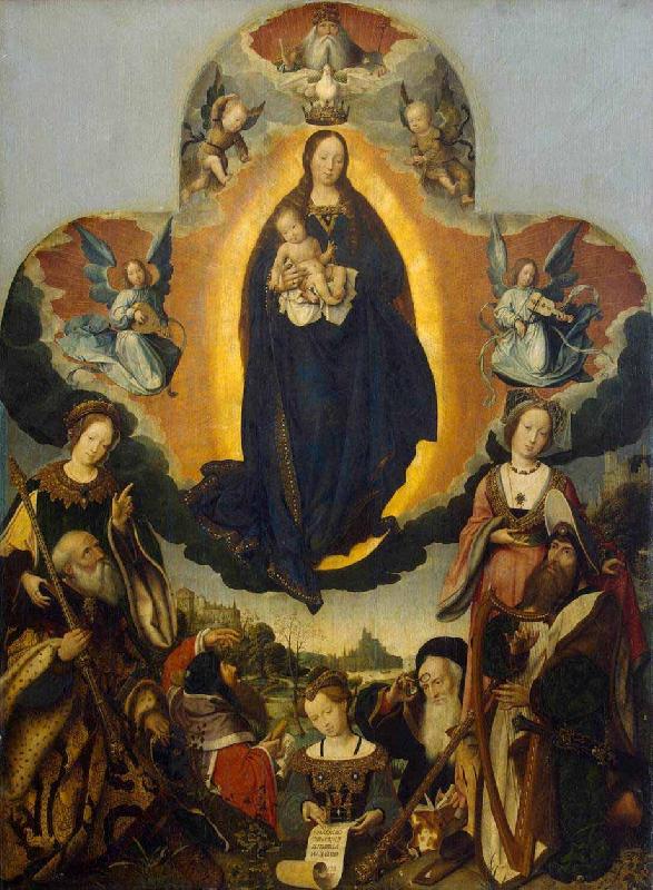 Jan provoost The Coronation of the Virgin oil painting image